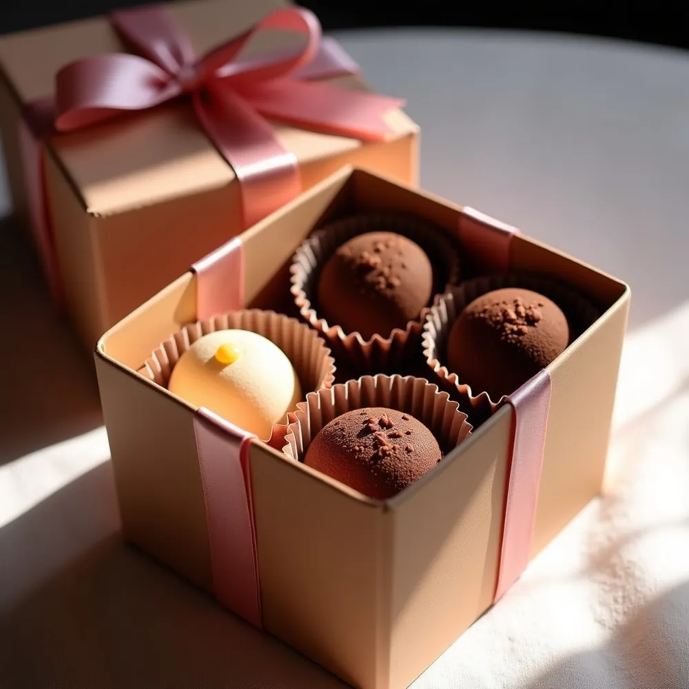 Caixa de presente com doces artesanais